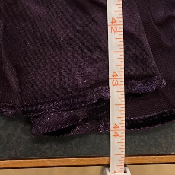 Calvin Klein Purple Velvet Floral Wrap Hi-Low Dress 10 Party Cocktail Career - Picture 14 of 15